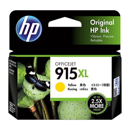 Genuine HP #915XL Yellow Ink 3YM21AA - 825 pages