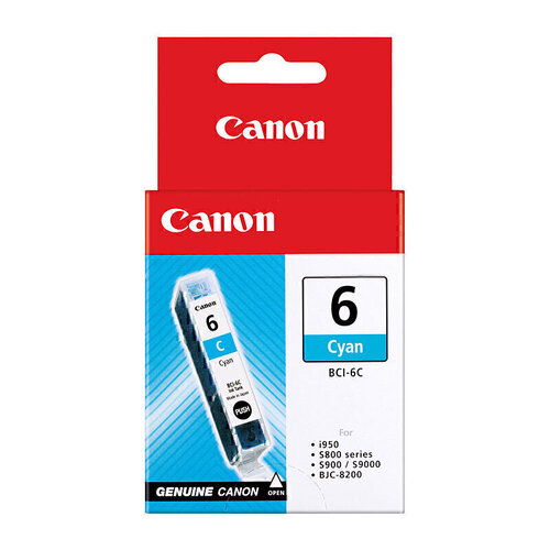 Canon BCI6 Cyan Ink Tank - 100 pages