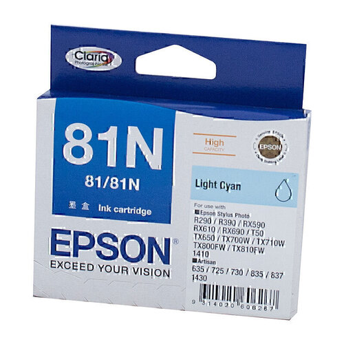 Epson 81N High Yield Light Cyan Ink - 805 pages