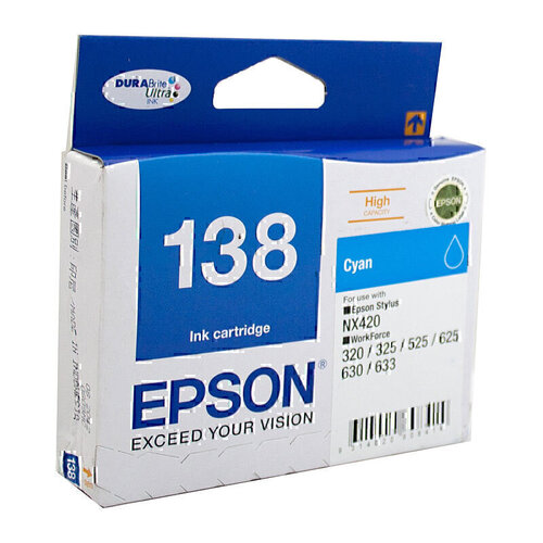 Epson 138 Cyan Ink - 420 pages