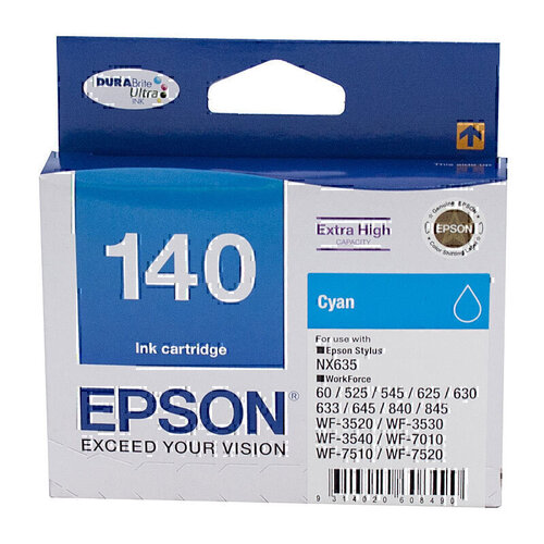 Epson 140 High Yield Cyan Ink - 755 pages