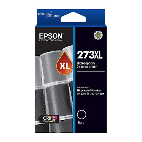Epson 273XL High Yield Black Ink - 500 pages