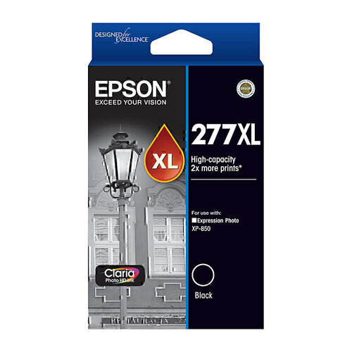 Epson 277XL Black High Yield Ink - 500 pages