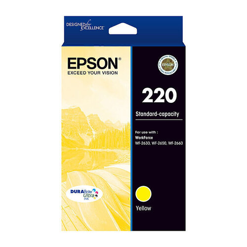 Epson 220 Low Yield Yellow Ink - 165 pages