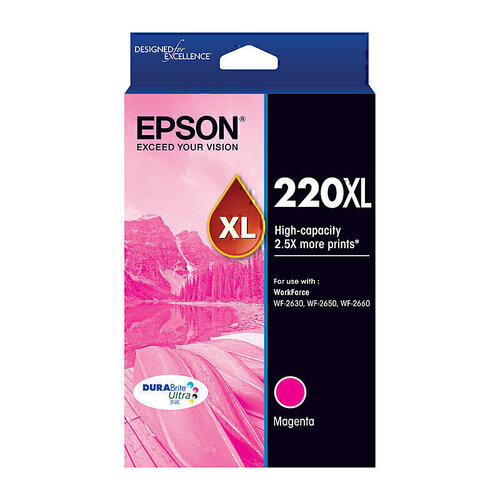 Epson 220XL High Yield Magenta Ink - 450 pages