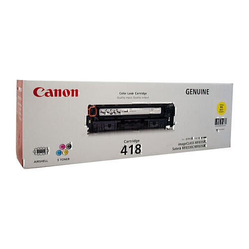 Canon CART418 Yellow Toner - 2,900 pages 