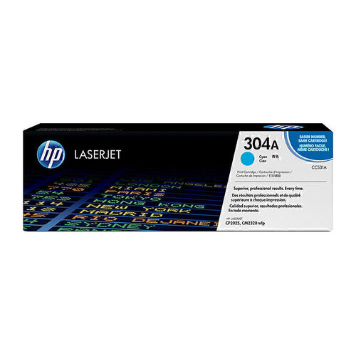 HP CC531A Cyan Toner - 2,800 pages