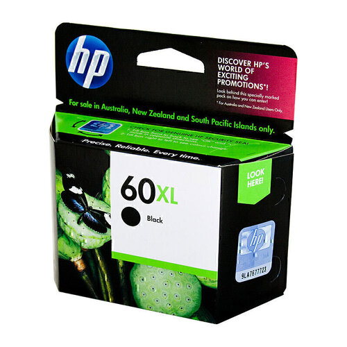 HP #60XL Black Ink - 600 pages