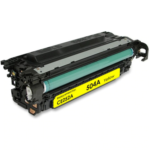 Compatible HP CE252A #504A Yellow Toner - 7,000 pages 