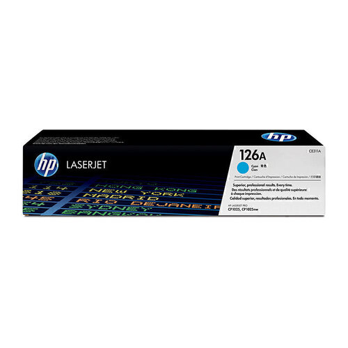 HP CE311A #126A Cyan Toner - 1,000 pages