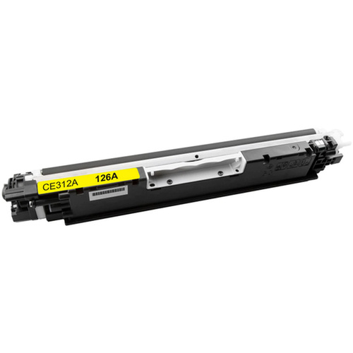 Compatible HP CE312A 126A Yellow Toner - 1,000 pages