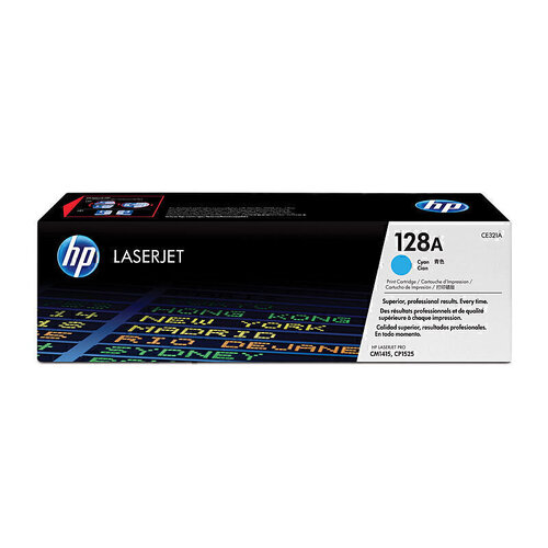 HP CE321A Cyan Toner - 1,300 pages