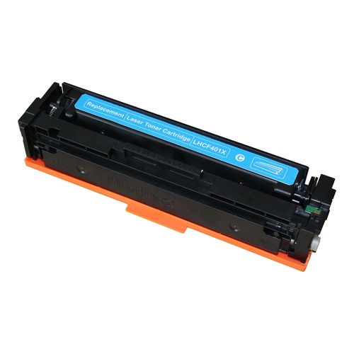 Compatible HP CF401X #201X Cyan Toner - 2,300 pages