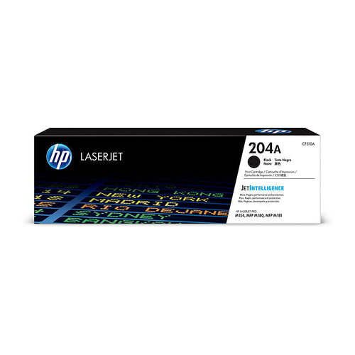 Genuine HP #204A CF510A Black Toner - 1,100 pages