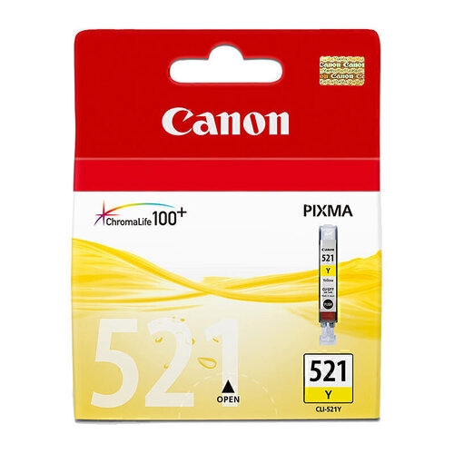 Canon CLI521 Yellow Ink Cartridge - 477 pages 