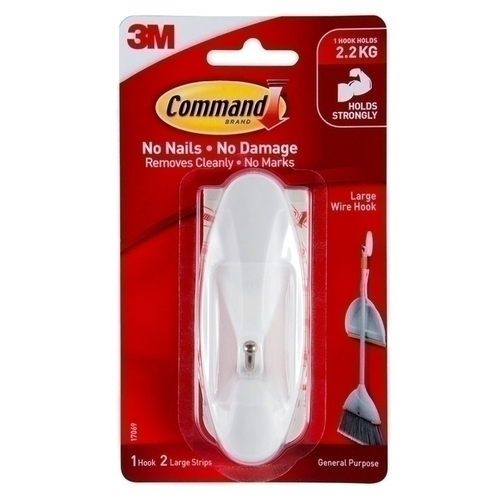 Command Hook 17069 Lg Wire Bx4