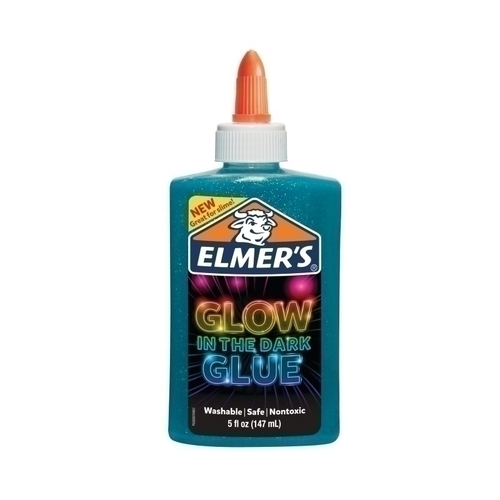 Elmers Glow Glue 147ml Blu Bx3
