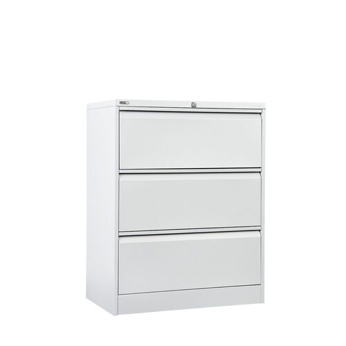 GO Lateral Filing Cabinets 3 Drawer - White