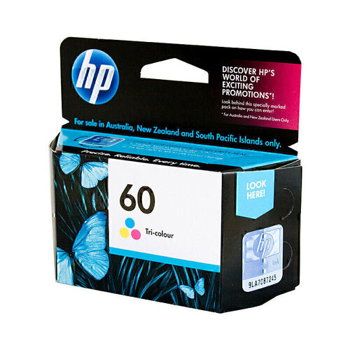 HP #60 Tri Colour Ink CC643WA