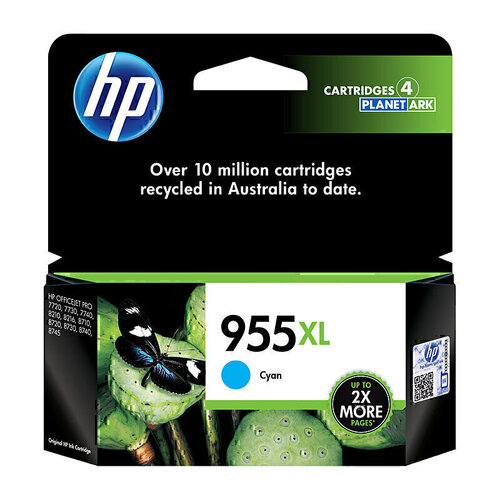 HP #955XL Cyan Ink - 1,600 pages