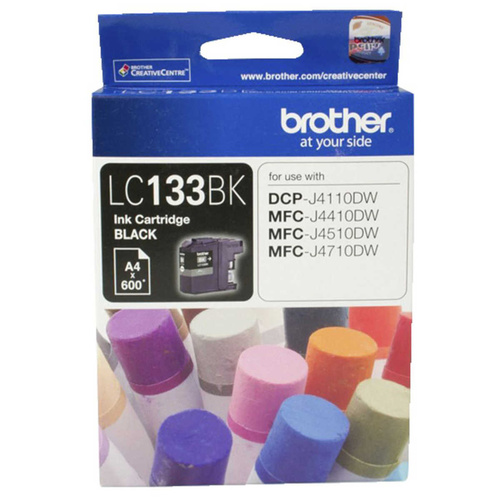 Brother LC133 Black Ink - 600 yield