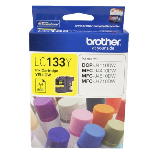 Brother LC133 Yellow Ink - 600 yield 