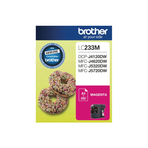 Brother LC233 Magenta Ink Cartridge - up to 550 pages
