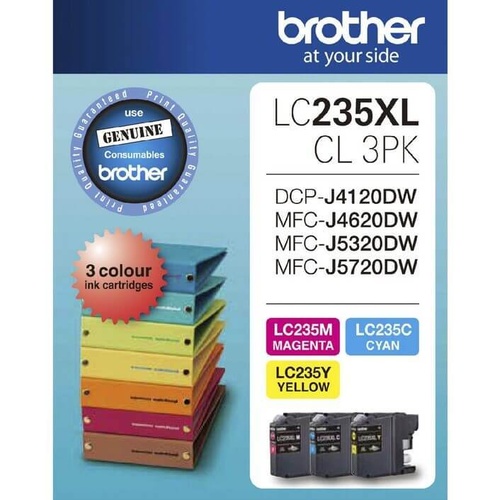 Brother LC235XL CMY Colour Pack - refer to singles