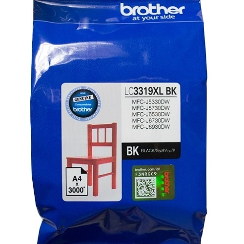 Brother LC3319XL Black Ink - 3,000 yield