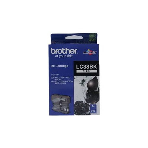 Brother LC38 Black Ink - 300 yield