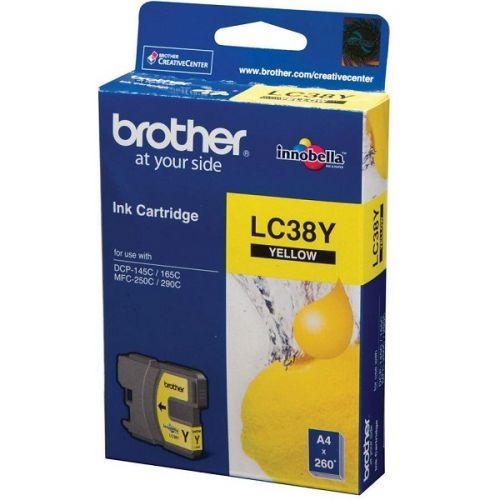 Brother LC38 Yellow Ink - 260 yield