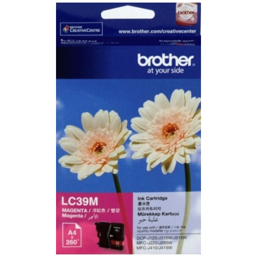 Brother LC39 Magenta Ink - 260 yield