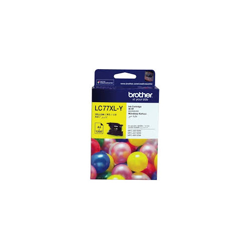 Brother LC77XL Yellow High Yield Ink - 1,200 yield
