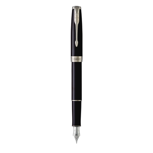 Parker Sonnet Blk Lacq CT FP