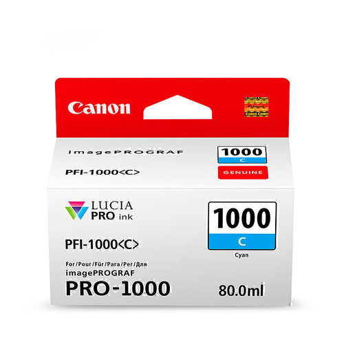 Canon PFI1000 Cyan Ink Cartridge - 80ml