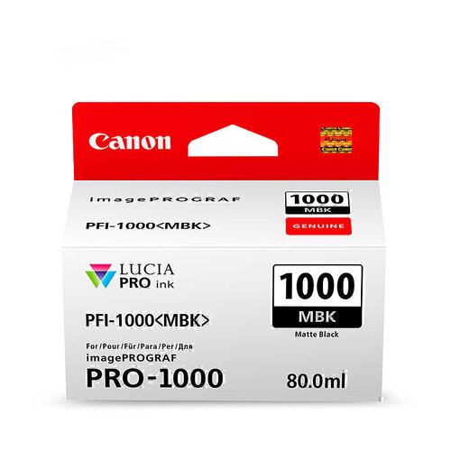 Canon PFI1000 Matte Black Ink Cartridge - 80ml