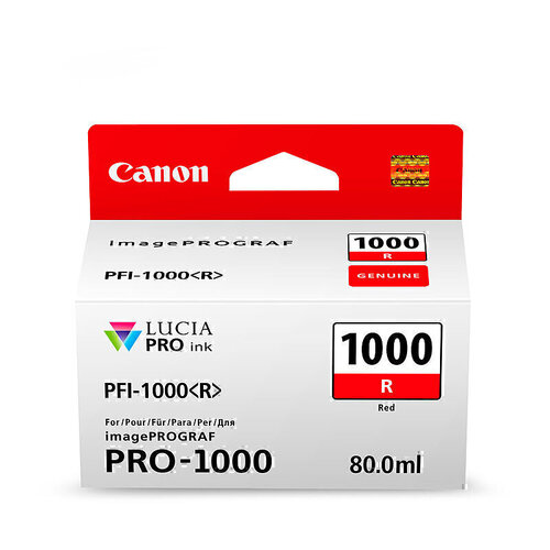 Canon PFI1000 Red Ink Cartridge - 80ml