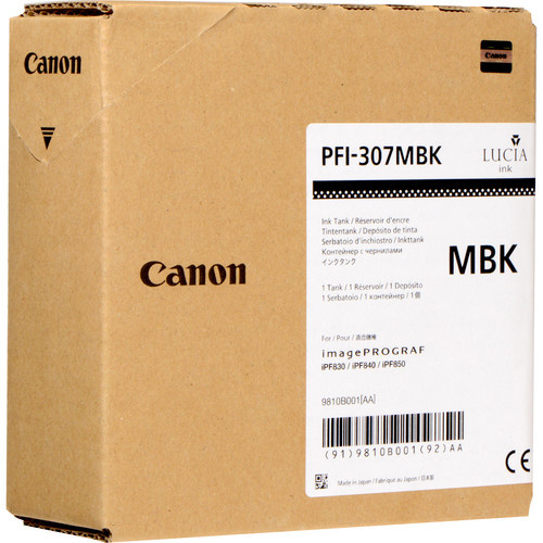 Canon PFI307 Matte Black Ink Tank - 330ml