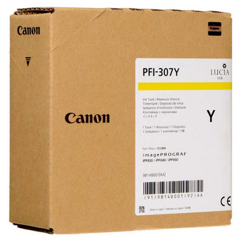 Canon PFI307 Yellow Ink Tank - 330ml