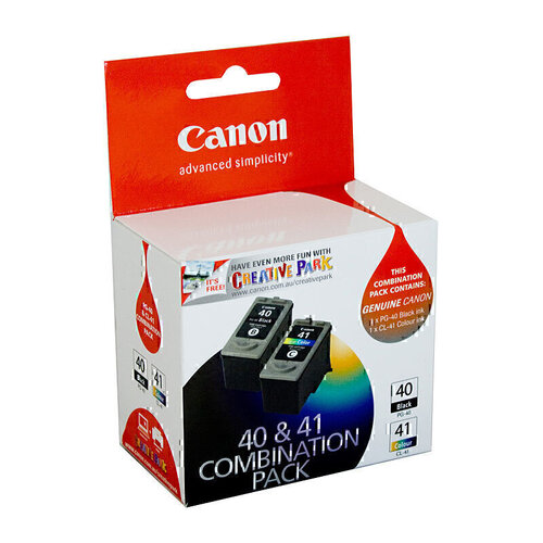 Canon PG40 & CL41 Ink Value Pack - Black 329 pages, Colour 312 pages