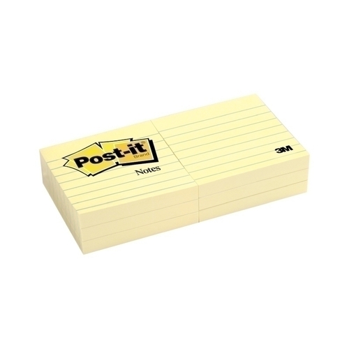 Post-It Note 630-6PK Ruled Pk6