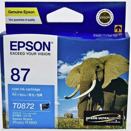 Epson T0872 Cyan Ink - 915 pages