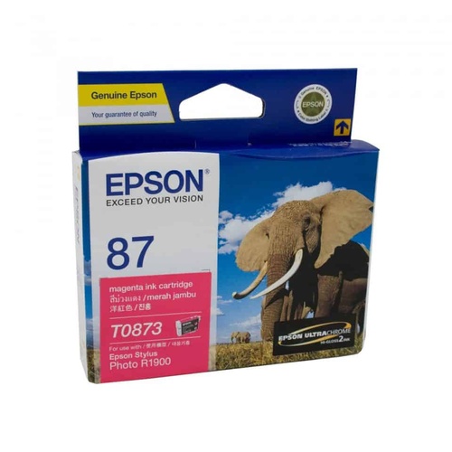 Epson T0873 Magenta Ink Cart - 915 pages