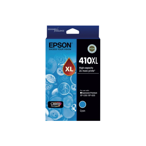 Epson 410XL High Yield Cyan Ink - 650 pages