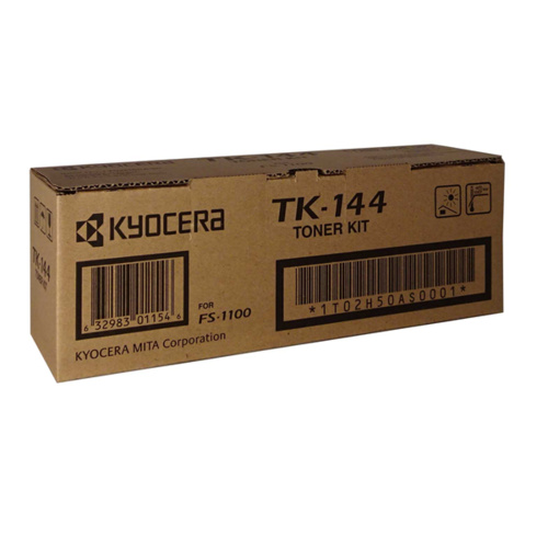 Kyocera TK144 Black Toner Kit - 4,000 pages