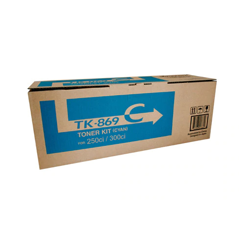 Kyocers TK869 Cyan Toner - 12,000 pages
