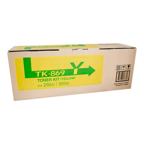 Kyocers TK869 Yellow Toner - 12,000 pages