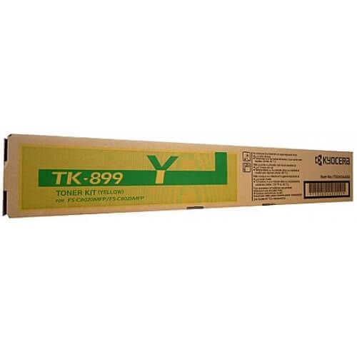 Kyocera TK899 Yellow Toner Cartridge - 6,000 pages