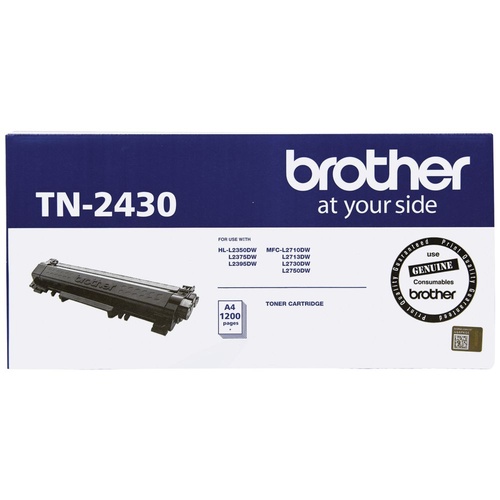 Brother TN2430 Black Toner - 1,200 yield 