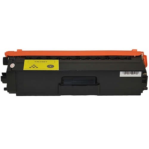 Compatible Brother TN348 Yellow Toner - 6,000 pages 